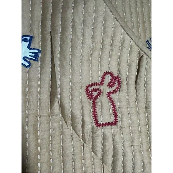 NWOT Zara Embroidered Quilted Vest Size L - Picture 4 of 13